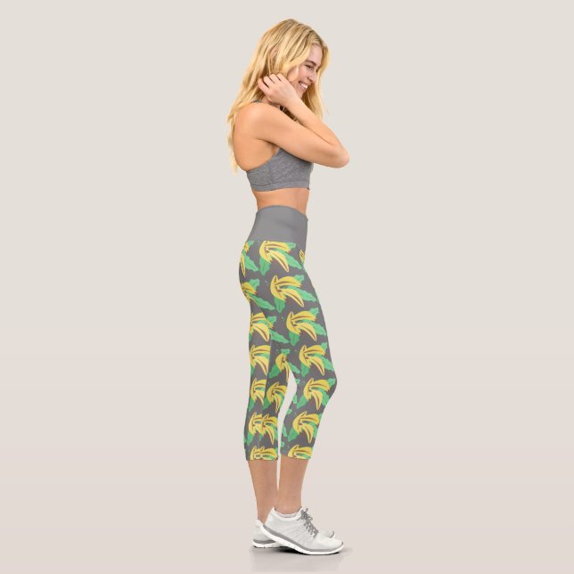 Leggings Capri Cute Banana Amarillo Verde Gris (Derecha)