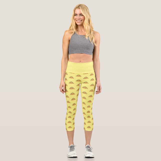 Leggings Capri Cute Kawaii Taco (Anverso)
