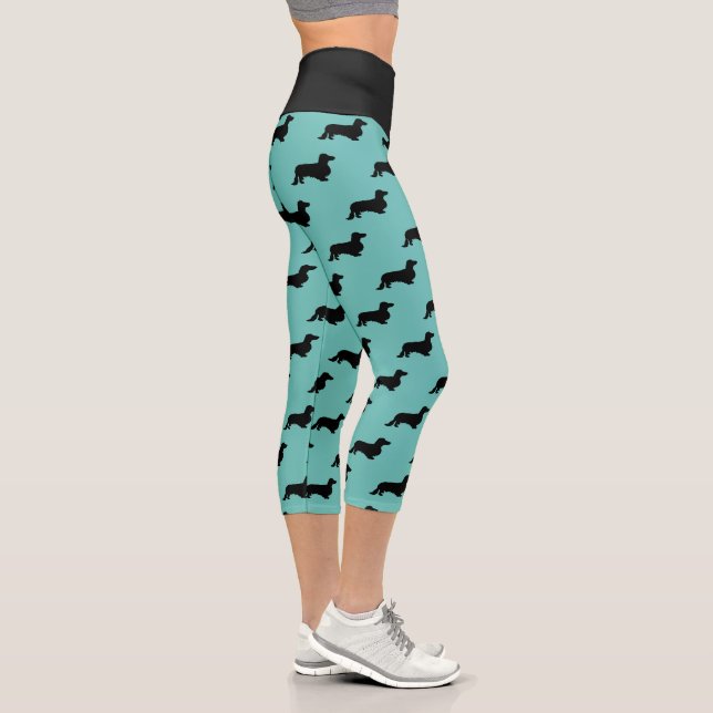 Leggings Capri Dachshund Pelo Largo - Silueta 1 (Derecha)