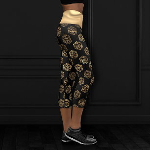 Leggings Capri Dados de RPG   Jugador de Mesa Retro de Fantasía D