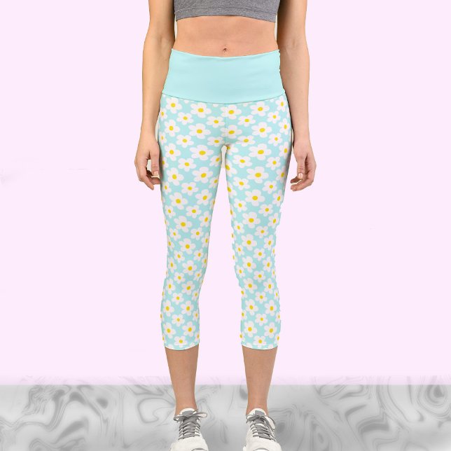 Leggings Capri Daisies retro íntimos sobre las leggatas de entren (Subido por el creador)