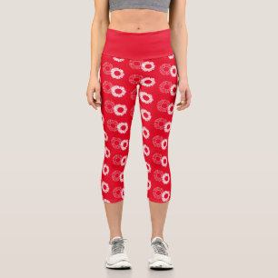 Leggings Capri Daisy blanco