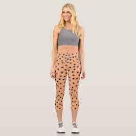 Leggings Capri Dalias de Halloween Góticas