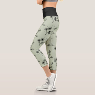 Leggings Capri Dandelion Dragonfly respira
