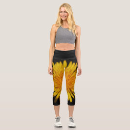 Leggings Capri Dandelion Flower lecapcna