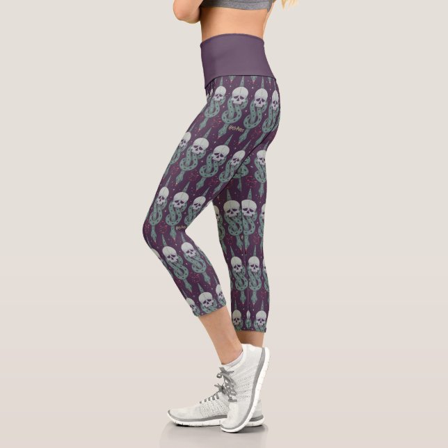Leggings Capri Dark Mark Geometric Icon Pattern (Izquierda)