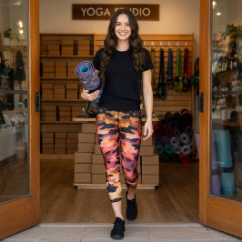 Leggings Capri de Camuflaje