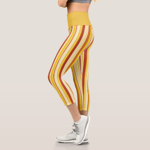 Leggings Capri de cintura alta color mandarina