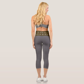 leggings capri de cintura alta impresos