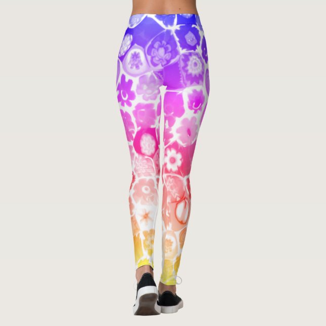 LEGGINGS CAPRI DE VIDRIO DE FLORA VENECIANA (Reverso)
