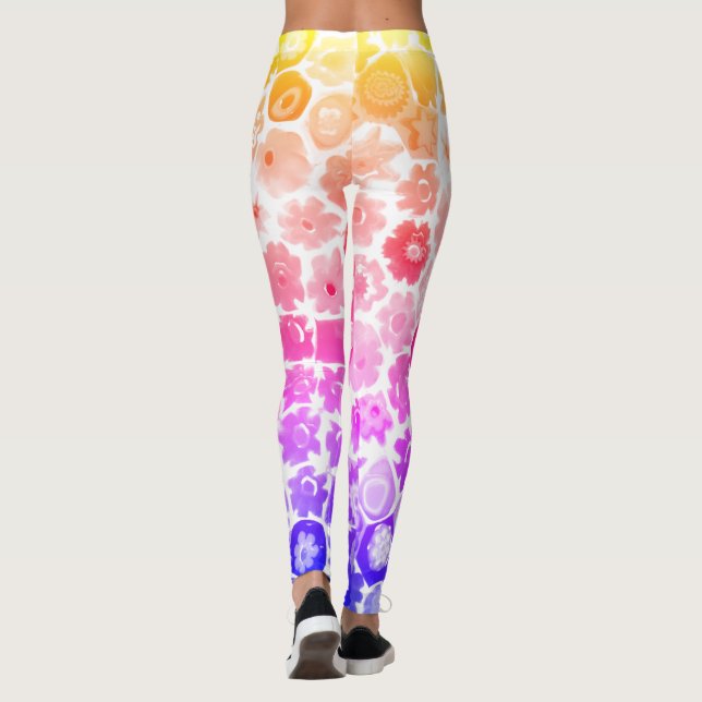 LEGGINGS CAPRI DE VIDRIO DE FLORA VENECIANA (Reverso)