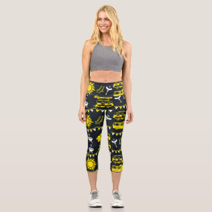 Leggings Capri Decoración de camping de caravana
