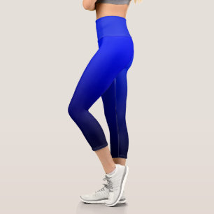Leggings Capri Degradado del ómbre azul marino
