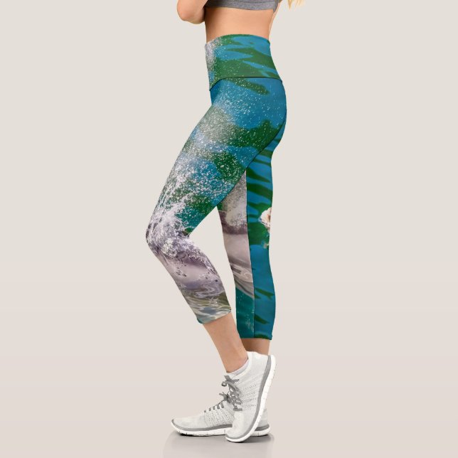 Leggings Capri Delfín En Milford Sound, Nueva Zelanda (Izquierda)