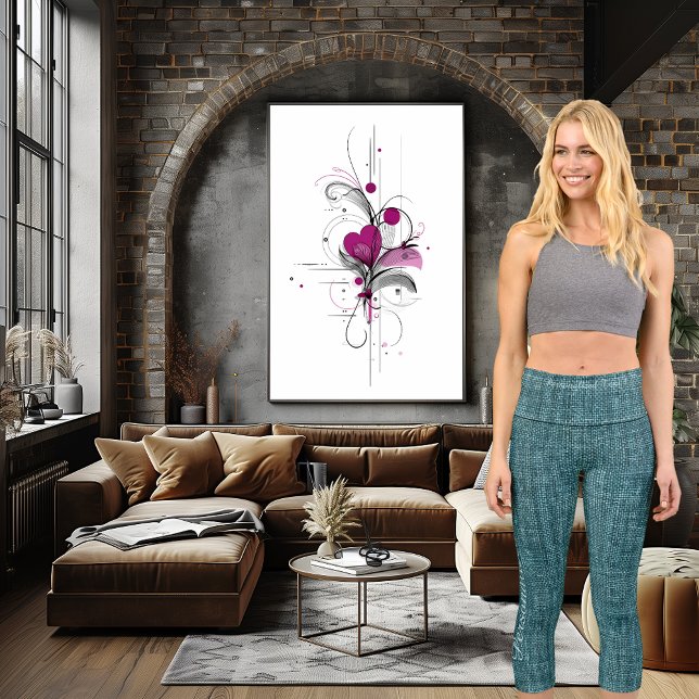 Leggings Capri Denim de textura Verde azulada de moda: Personaliz (Subido por el creador)