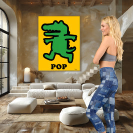 Leggings Capri Denim Parchwork, en tonos azules, texto y logotipo