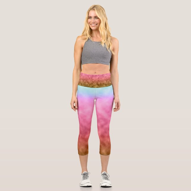 Leggings Capri Deriva de Pastel (Anverso)