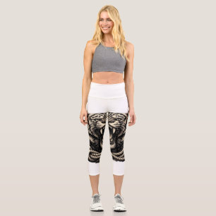 Leggings Capri Desata tu Poder — Camiseta Tigre Rugiente