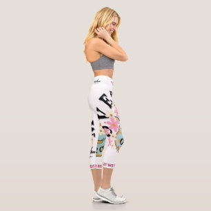 Leggings Capri Desbordamiento del uso activo diseñado por Adiela