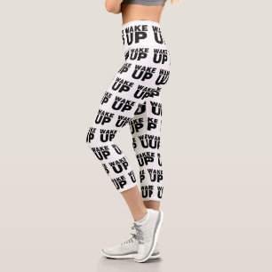 Leggings Capri Despierta Capris Negro De Alto Despertar