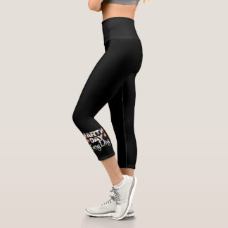 Leggings Capri Día de la Tierra - Zinnia Flor Naturaleza Amante
