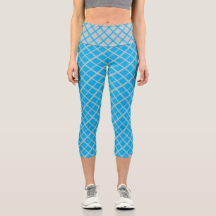 Leggings Capri diamante borroso Alto Capris Waisted
