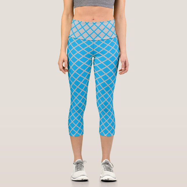 Leggings Capri diamante borroso Alto Capris Waisted (Anverso)