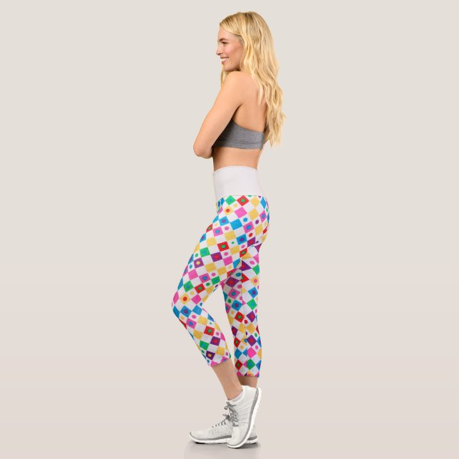 Leggings Capri Diamantes y círculos (Izquierda)