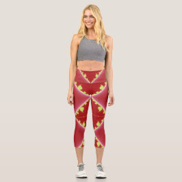 Leggings Capri Diamonds & Rust