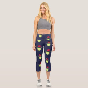 Leggings Capri Dibujo animado de luciérnaga linda