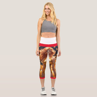 Leggings Capri Diosa del amor: Retrato de Afrodita
