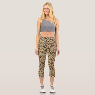 Leggings Capri Diseño de impresión leopardo