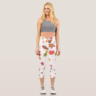 Leggings Capri Diseño de la naturaleza Capris de alta Waisted