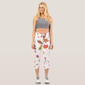 Leggings Capri Diseño de la naturaleza Capris de alta Waisted