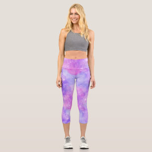 Leggings Capri Diseño de la serie Galaxia Pintada 15