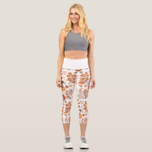 Leggings Capri Diseño de patrones de caída