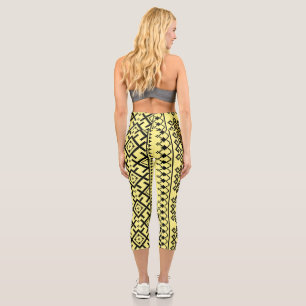Leggings Capri Diseño de símbolos tradicionales ucranianos