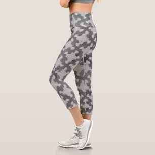 Leggings Capri Diseño de tejido de sendero de Drunkard