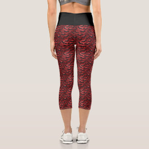Leggings Capri Diseño de una serie de vampiros 12