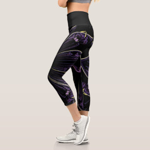 Leggings Capri Diseño negro Zazzle_Growshop.