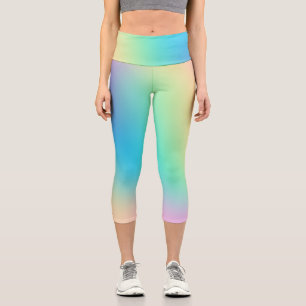 Leggings Capri Diseño suave de tonos amarillos