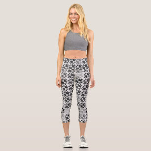 Leggings Capri Doble tejido X en gris