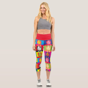 LEGGINGS CAPRI DONALD TRUMP POP ART CAPRI YOGA LEGGININS