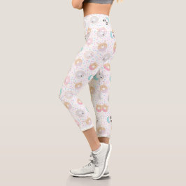 Leggings Capri Donuts De Animales Y Espolvorines Cutos