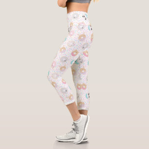 Leggings Capri Donuts De Animales Y Espolvorines Cutos