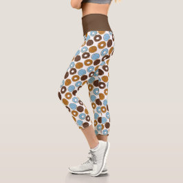 Leggings Capri Donuts de chocolate
