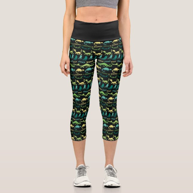 Leggings Capri Dr. Seuss | Patrón de Hallowen "Bump Jump" (Anverso)
