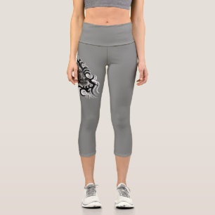 Leggings Capri Dragón chino en tatuaje