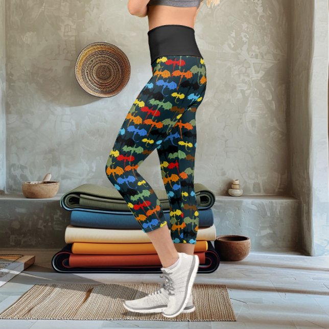 Leggings Capri Dragon Wing Blue Flight Fantasy (Subido por el creador)