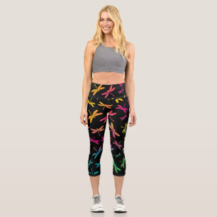 Leggings Capri Dragonfly colorido